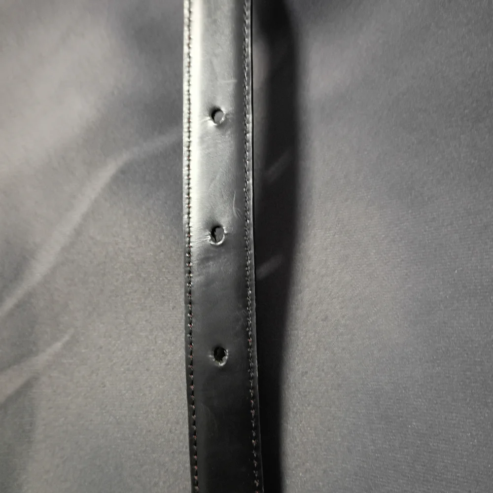 ❤️CARTIER PARIS SILVER BUCKLE WITH BLACK & BURGUNDY REVERSIBLE BELT 31-33.5 - Picture 8 of 9